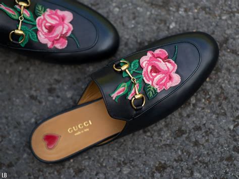 gucci princetown floral leather loafer slides|Gucci princetown leather loafers.